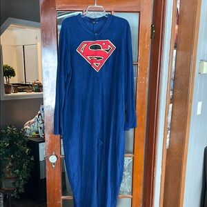 DC Comics Blue and Red Pajama Set with Superman Logo
